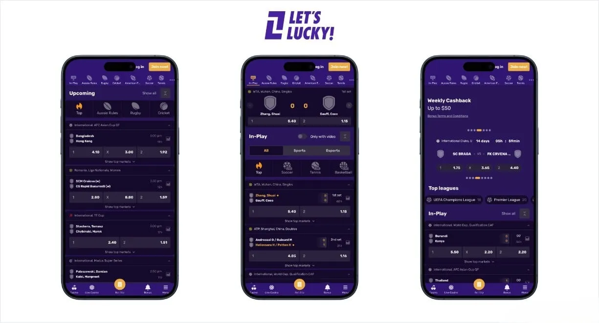 Let'sLucky Casino App Screenshot